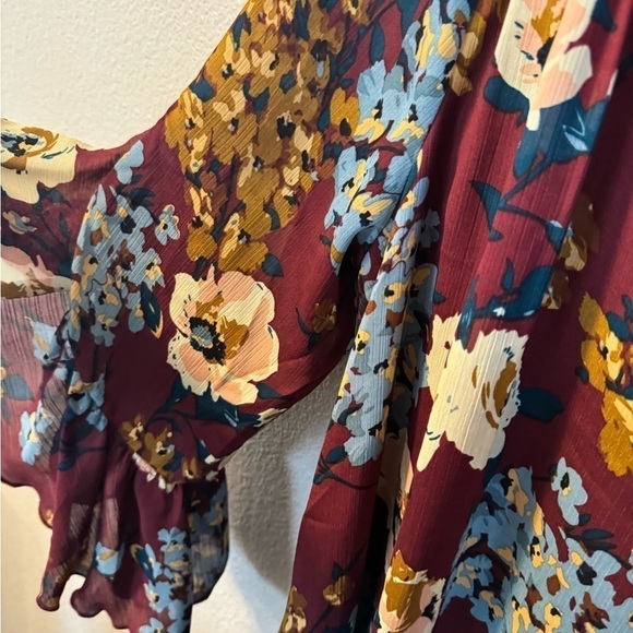 UMGEE Casual Floral A Line Dress Bell Sleeve - Picture 7 of 9